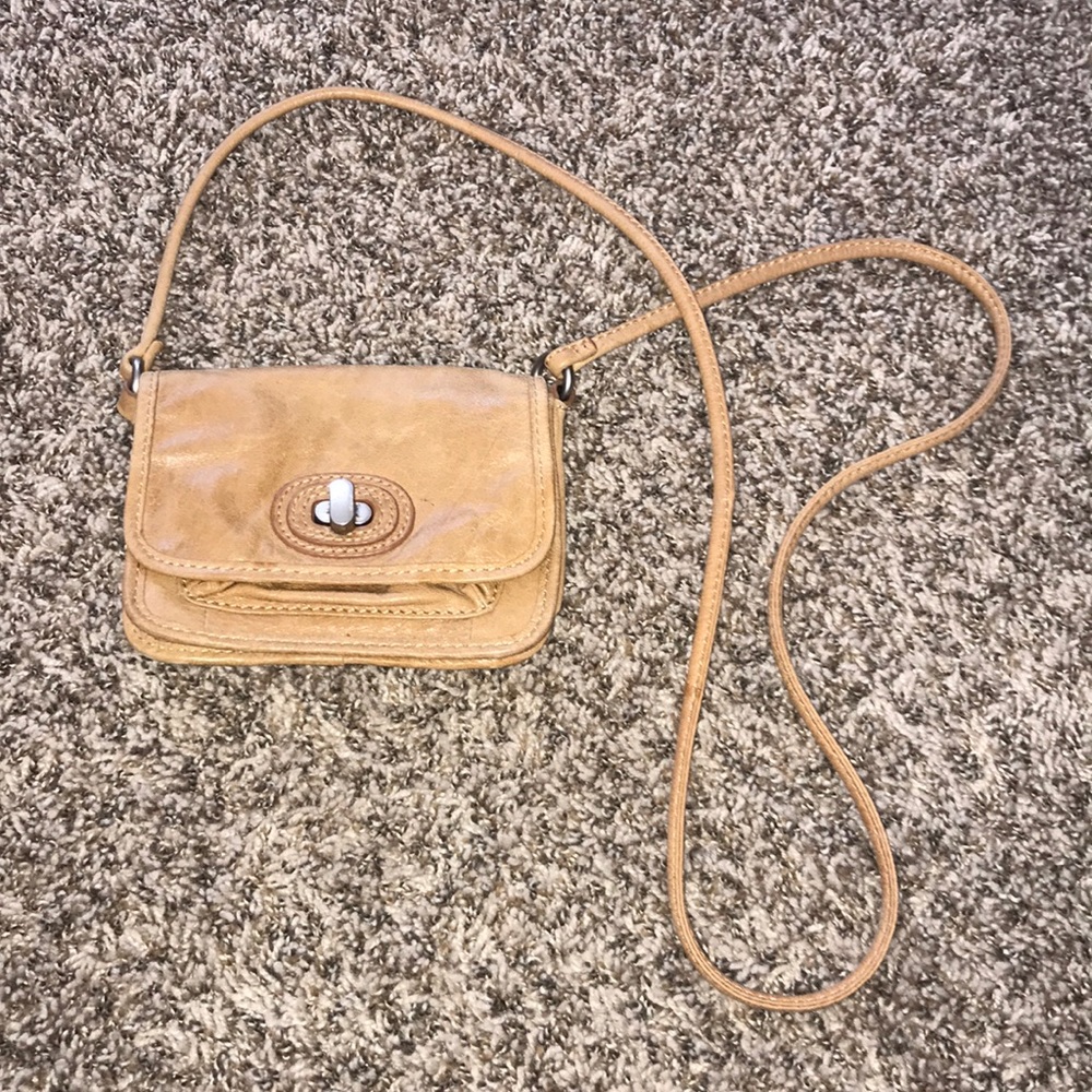 Brown fossil crossbody